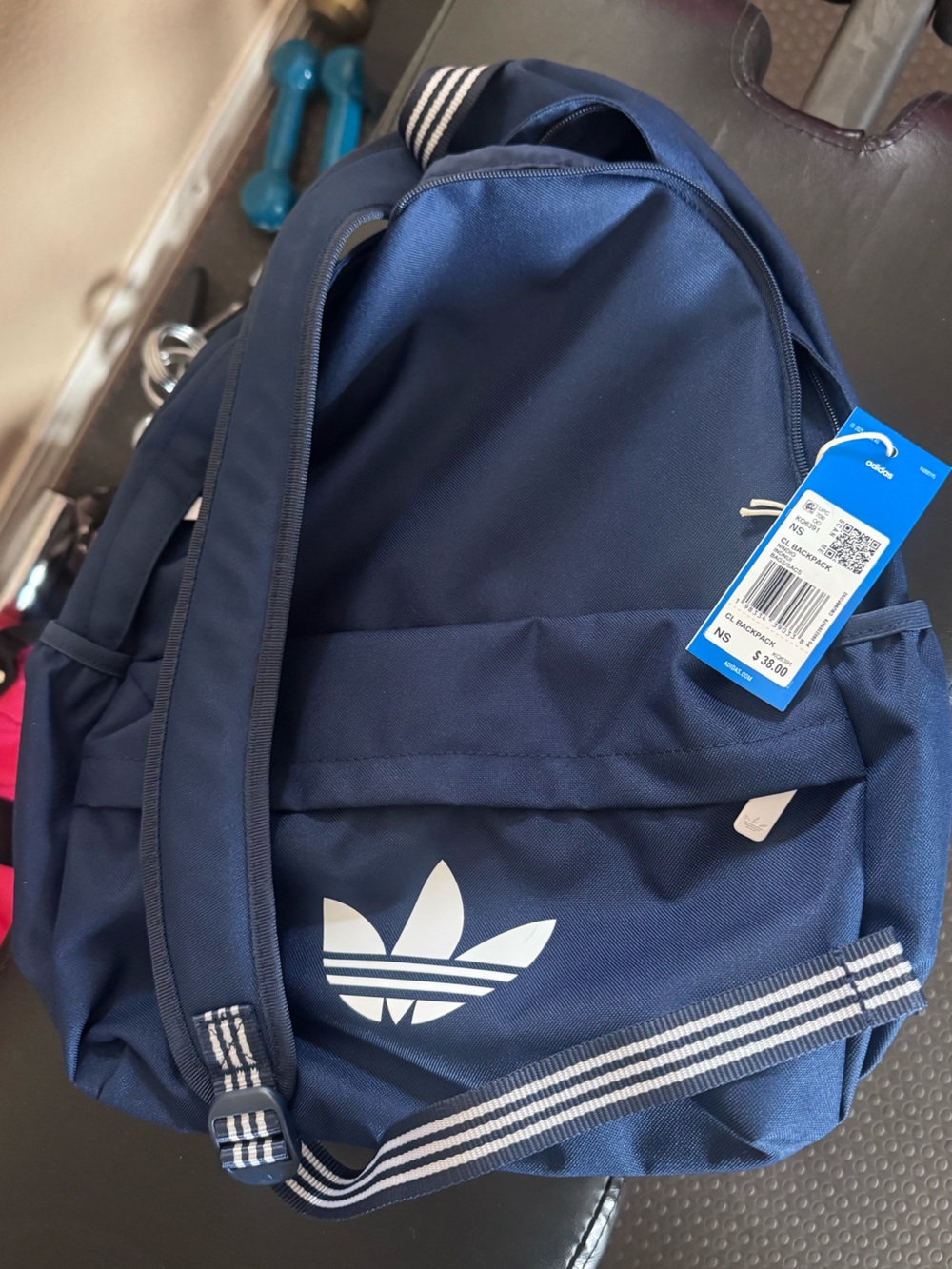 Adidas Originals Navy Trefoil Backpack